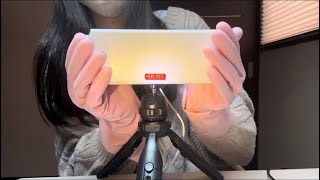 【ASMR】ゴム手袋でさらさらマッサージ【囁き声】