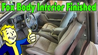 The 89G - FOX BODY Interior Finished, BUT Will It Make The ALL FORD Show? EP82