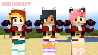 yay arigato chrsitmas aphmau and friends - minecraft animation #shortsviral