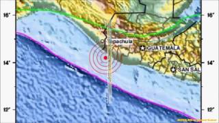 M 6.5 EARTHQUAKE - OFFSHORE GUATEMALA 11/11/12