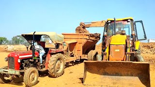 Jcb 3DX Eco Excellence Backhoe Loading Mud in Bricks Making Machine | Massey ferguson Tractors