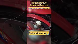 Regenerative Braking System working | generator #viral #shortsfeed #motor #led