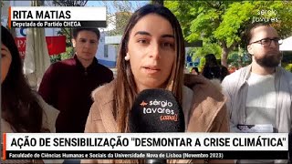 🇵🇹​​| 📽 𝗥𝗘𝗣𝗢𝗥𝗧𝗔𝗚𝗘𝗠 em Portugal: "Desmontar a crise climática"