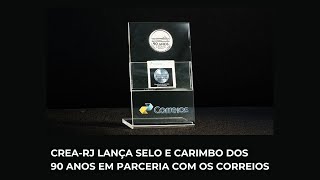 Crea-RJ lança selo e carimbo dos 90 anos em parceria com os Correios