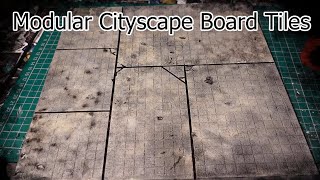 Modular Cityscape board tiles for wargaming