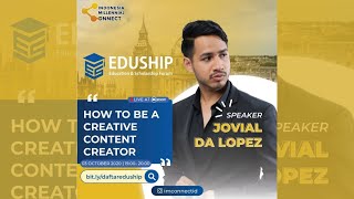 Jovial Da Lopez - "How to be A Creative Content Creator" CIMB NIAGA EDUSHIP 2020 by IMCONNECT Part 1