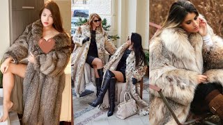 2024 Most Popular Flattering Collection Fur Coat for Girls#winter dress #furcoat #Gucci #hollywood