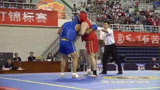 2016 China Men's Sanda Championship finals 100kg+ （fan xuelong vs ye xiang）