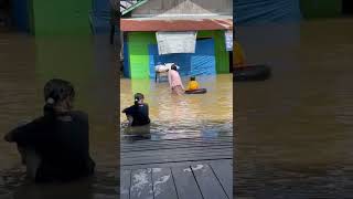 Permainan Di Kampung Saat Banjir #short