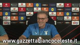 02.10.2024 Europa League Lazio-Nizza Conferenza stampa  pre match Baroni e Guendouzi...