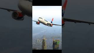 Mid-air Collision Between Two Giant Aeroplane GTA 5 #shorts