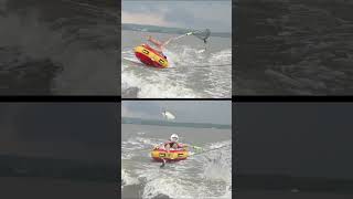 Fishing while water skiing? Would you do this? Who would you do this with? #fishing #viralvideo