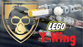 Freebie Y-Wing from Star wars Lego Magazine ***SPEED BUILD & REVIEW ***