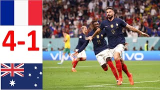 France VS Australia 4-1 Extended Highlights All Goals 2022 || FIFA WORLD CUP 2022