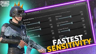 Triple headshots Best fastest sensitivity + Control Code For PUBG Mobile 2024 | New 3.1 update 🔥