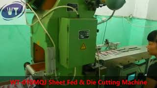 Sheet Fed And Die Cutting Machine Cardboard Grey Board Die Cutter