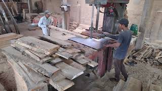 Wood Cutting #sawmill in India // Saw blade setting to cut wood @SMWChanel