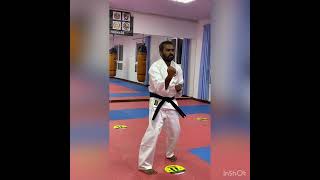 SSKF-Dubai Sanchi Kata we tried round shape shoulder methods.  Sanchin Kata essential Kata