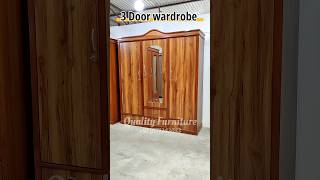 3 Door wardrobe |Almari ka Design |#homedecor #interiordesign #beddesign  #youtubeshorts#youtube