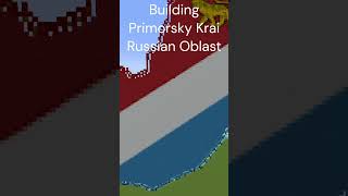 Build Primorsky Krai Russian Oblast flag in Minecraft!  #minecraft #building #russia