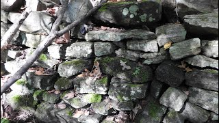 Intriguing Old Stone Wall Structure Remain in the woods !?