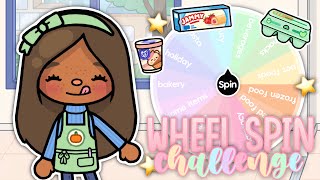 Wheel Spin Decides My GROCERY STORE BUILD! 🛒 | With Voice 🔈 | Toca Life World