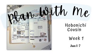 Hobonichi Cousin | Plan With Me | Week 1 | TheCoffeeMonsterzco