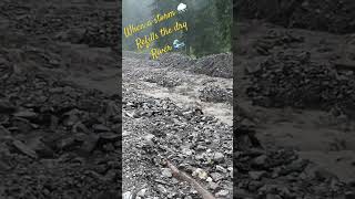 A storm refilled a dry river in Prealps / Un orage remplit une rivière assèchée #suisse #nature