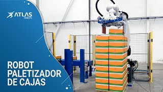 Robot que apila 175 cajas en una hora