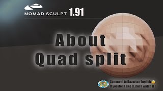 Nomad Sculpt - About Quad split direction - flip quad split - symmetry  (V1.91 -7.7.2024)