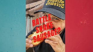 RATTLESNAKE SAUSAGE??? #rattlesnake #germanbeerhall #santaana #short_video #trending #california