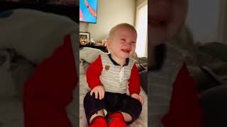 OMG his laugh made my day #shorts #cutebaby