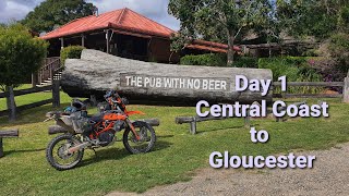 Day 1 - Taylors Arm Adventure Ride Aug 2020 Central Coast to Gloucester