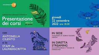 Presentazione dei corsi 2022-23 / Trentesimo anno