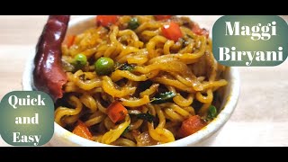 Veg Maggie Noodles with Biryani Twist | Biryani Style Vegetable Noodles | Evening Snacks for kids