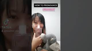 How to pronounce BURBERRY? #esl #pronunciation #englishlessonsonline