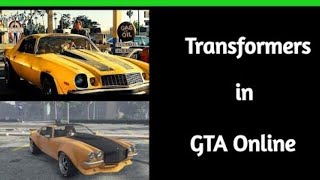 How to make bumblebee from TF1 | GTA ONLINE