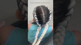 The best hair hack to tighten loose braids 🩷 #hairhacks #hairhack #braids #easyhairstyle #braid