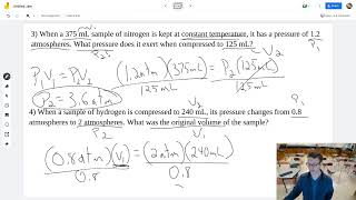 Gas Law Review Problems