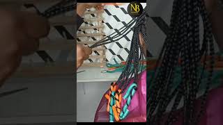 #shorts : Box Braids With Curls / Curly Ends Braids