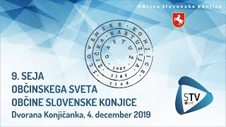 STV LIVE "9. SEJA OBČINSKEGA SVETA OBČINE SLOVENSKE KONJICE"