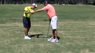 Chad Phillips working with Saddlebrook Prep Student