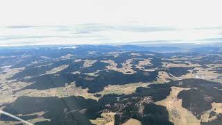 Flug im Hochschwarzwald Blickrichtung Dreisamtal, Freiburg und Feldberg