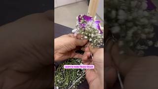 Create hairBroch wid flowers #flowerjewelry #flowermaking #realflower #bridalbunhairstyle #goviral