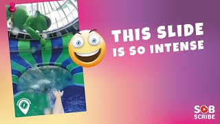 😱 This Slide Is So Intense | Water Park | Adventure Island | Water Slide 🔥 ADVENTURES FEVER #shorts