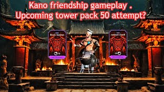 Mk mobile Kano friendship gameplay.mk mobile.