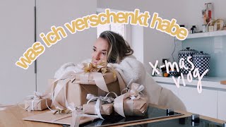 Was ich an Weihnachten VERSCHENKT habe... X-MAS Vlog// Hannah