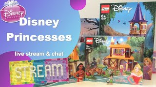 Disney Princess - How many Lego sets can I build in three hours? - live stream, build and chat