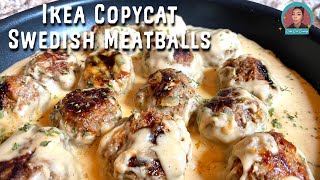 MAKE THESE BETTER THAN IKEA SWEDISH MEATBALLS 🤤 HOW TO MAKE SWEDISH MEATBALLS | NO PORK