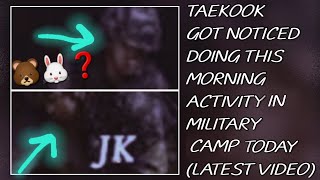 OMG!😱💋Taekook Got Noticed Doing This Morning Activity In Military Camp Today(New)#taehyung#jungkook